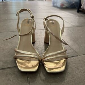 Sam Edelman Gold Strappy Heels